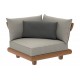 Fauteuil d'angle avec 4 coussins