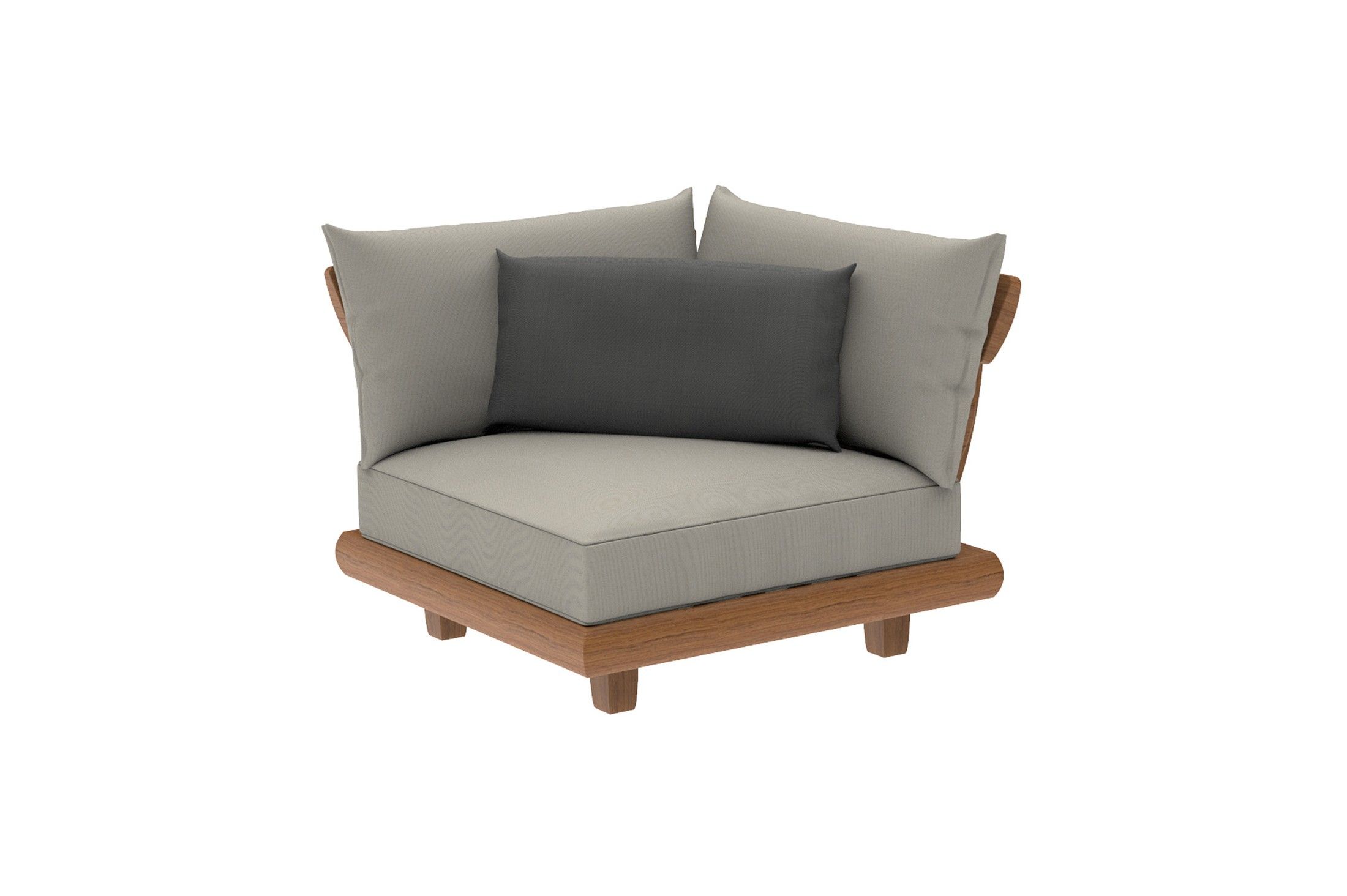 Fauteuil d'angle avec 4 coussins