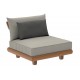 Fauteuil en teck avec 3 coussins, Sorrento