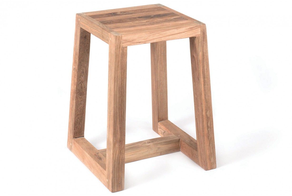 Tabouret en teck, Hermosa