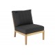 Fauteuil salon de jardin en roble, Tivoli