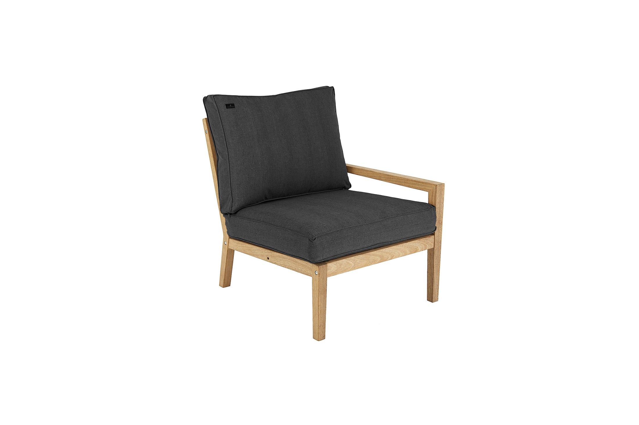 Fauteuil extrémité droite salon de jardin en roble, Tivoli