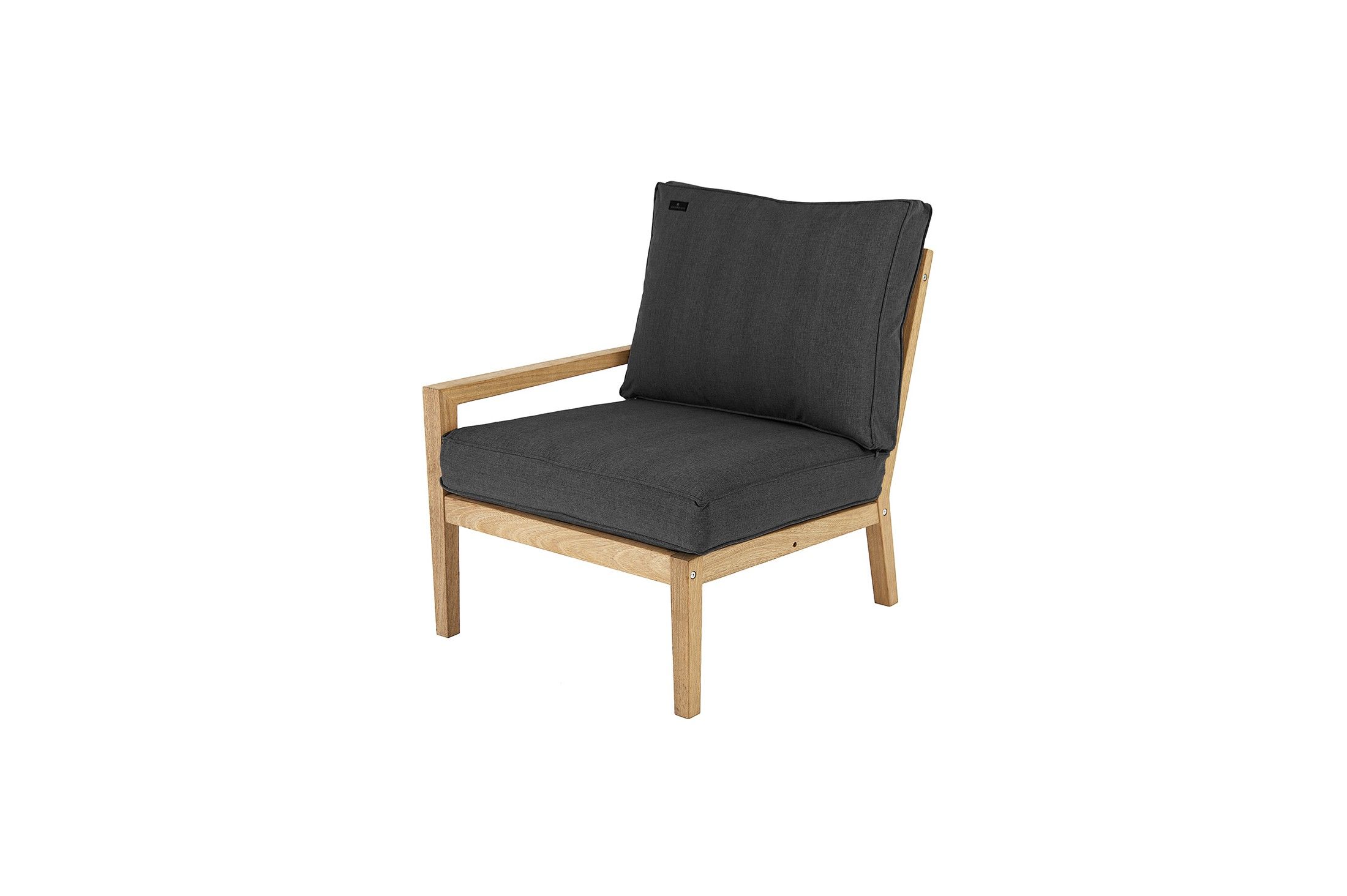 Fauteuil extrémité gauche salon de jardin en roble, Tivoli