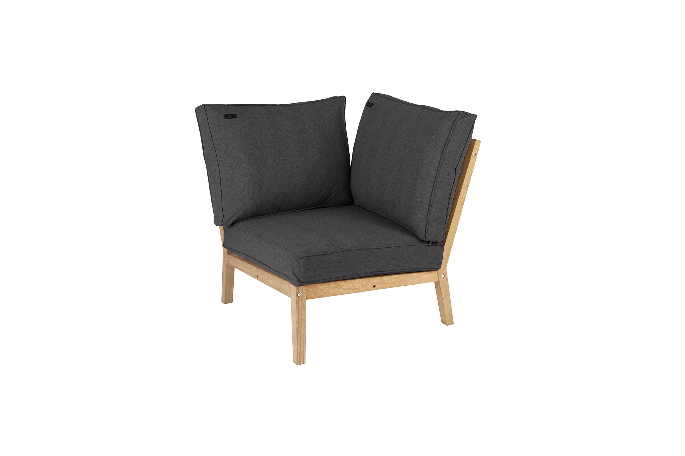 Fauteuil d'angle salon de jardin en roble, Tivoli