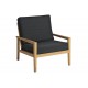 Fauteuil lounge salon de jardin en roble, Tivoli