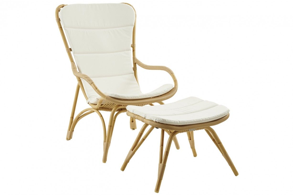 Fauteuil de jardin et repose pied Monet