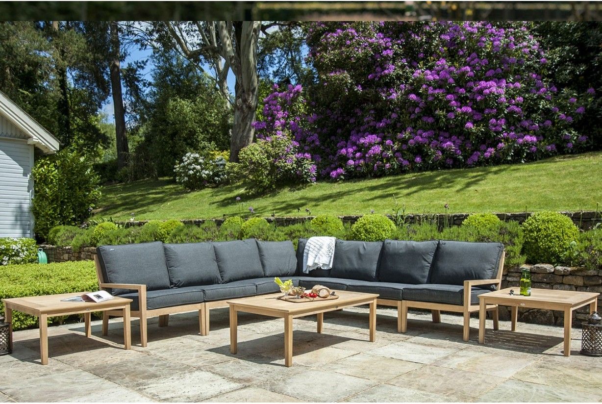 Fauteuil salon de jardin en bois de...